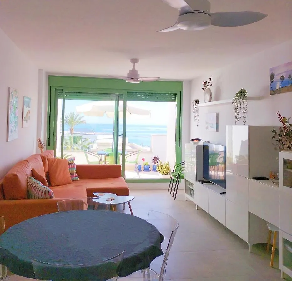 Sea View - Ultra Modern - Roof Terrace- Front Line Apartment Mojacar